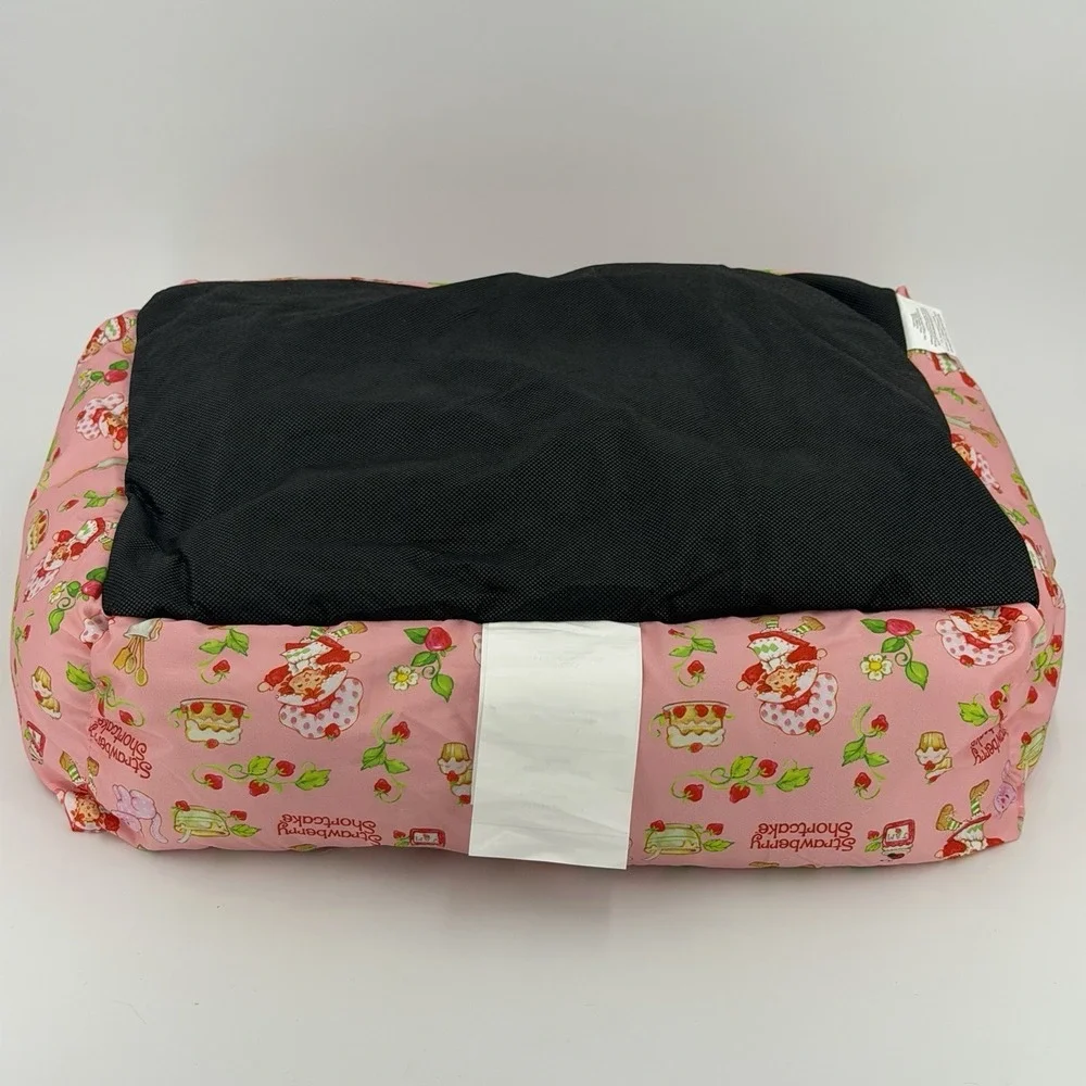 Strawberry Shortcake Pink Plush Nesting Dog Bed Machine Washable
